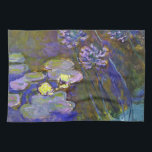 Claude Monet Water Lilies Agapanthus Küchentuch<br><div class="desc">Claude Monets Water Lilies und Agapanthus - Claude Monets Water Lilies und Agapanthus sind ein wunderbares impressionistisches Gemälde eines der Meister der Blume aller Zeiten. Der Wassergarten lebt von Farben und Emotionen, da die lila Agapanthus aus ihren blauen und grünen Stielen strömt. Das Wasser lebt von braunen, grünen und lila...</div>