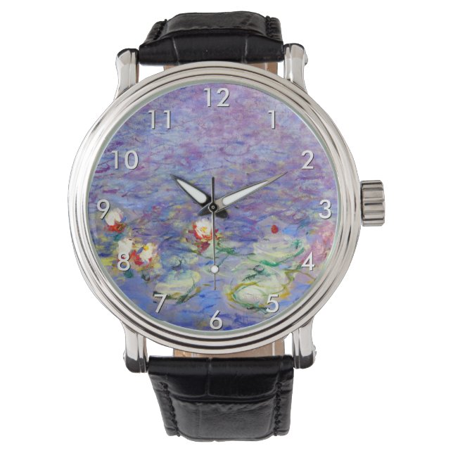 Claude Monet - Water Lilies Armbanduhr (Vorderseite)