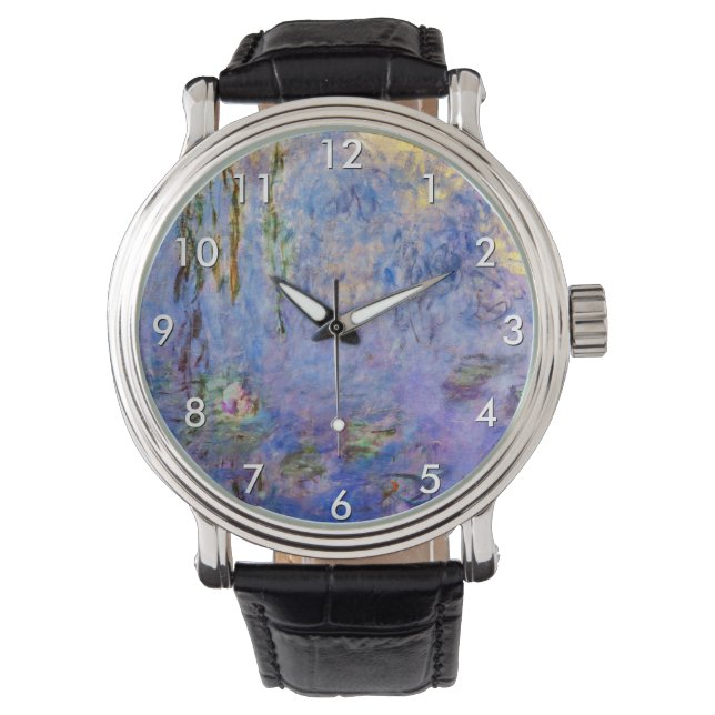 Claude Monet - Water Lilies Armbanduhr (Vorderseite)