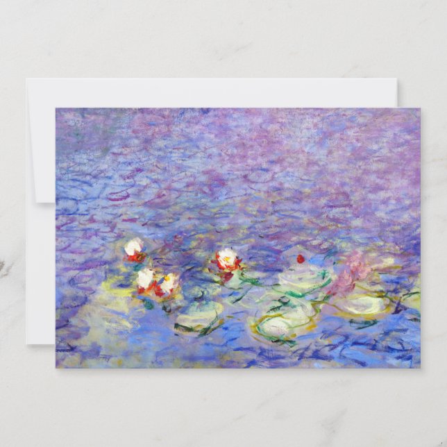 Claude Monet - Water Lilies Dankeskarte (Vorderseite)