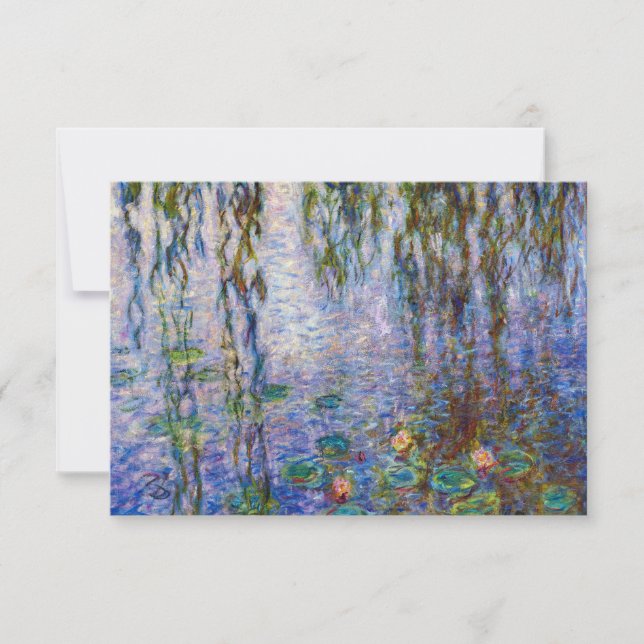 Claude Monet - Water Lilies Dankeskarte (Vorderseite)