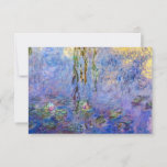 Claude Monet - Water Lilies Dankeskarte<br><div class="desc">Water Lilies / Nympheas von Claude Monet 1916-1919</div>