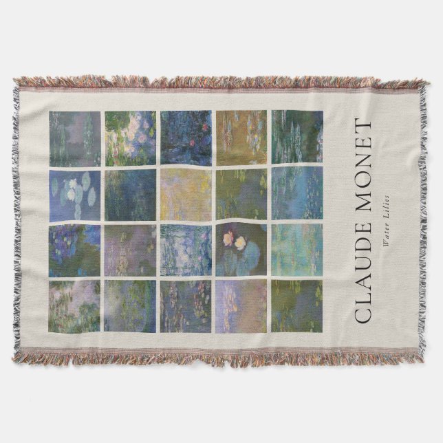 Claude Monet Water Lilies Decke (Vorderseite)