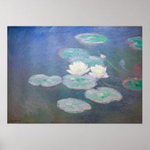 Claude Monet - Water Lilies, Evening Effect Poster