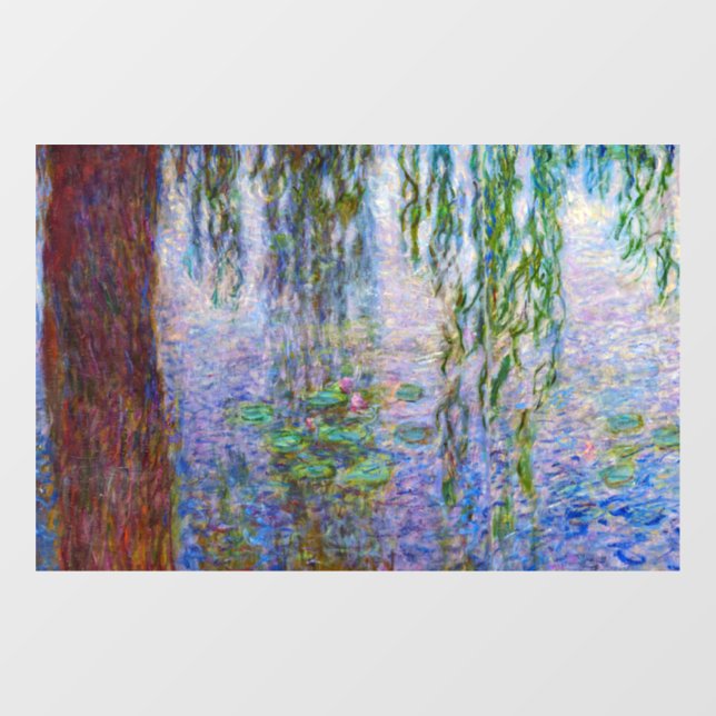 Claude Monet - Water Lilies Fensteraufkleber (Blatt)