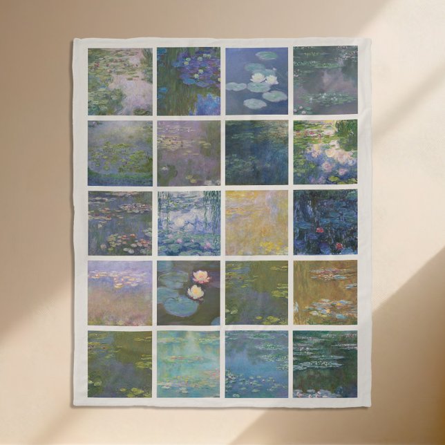 Claude Monet Water Lilies Fleecedecke (Von Creator hochgeladen)