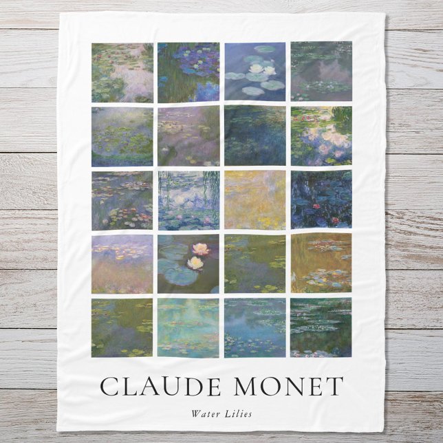 Claude Monet Water Lilies Fleecedecke (Von Creator hochgeladen)