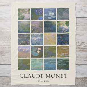 Claude Monet Water Lilies Fleecedecke