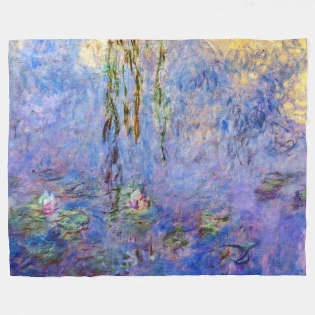 Claude Monet - Water Lilies Fleecedecke (Vorderseite (Horizontal))