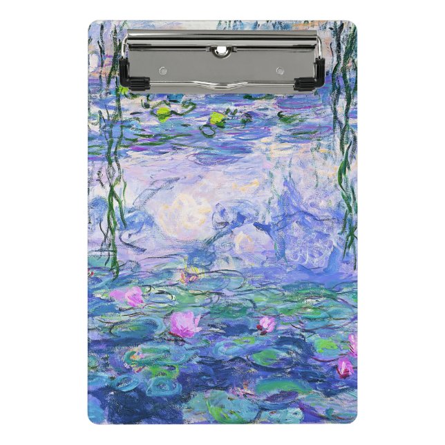 Claude Monet Water Lilies Französische Impressioni Mini Klemmbrett (Vorderseite)