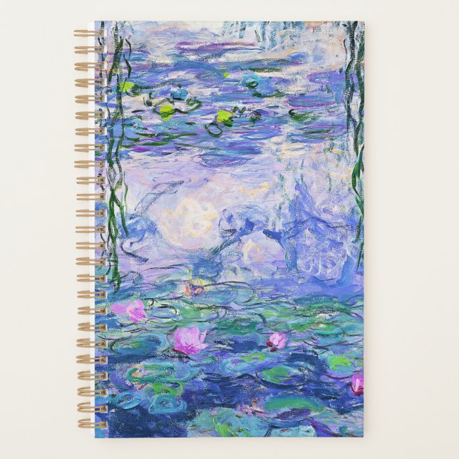 Claude Monet Water Lilies Französische Impressioni Planer (Vorderseite)