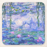 Claude Monet Water Lilies Französische Impressioni Rechteckiger Pappuntersetzer<br><div class="desc">Claude Monet Water Lilies ist ein französischer Impressionist Art Water Lilies (oder Nympheas),  eine Serie von ca. 250 Ölgemälden des französischen Impressionisten Claude Monet. Die Bilder zeigen Monets Blumengarten in Giverny.</div>
