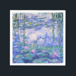 Claude Monet Water Lilies Französische Impressioni Serviette<br><div class="desc">Claude Monet Water Lilies ist ein französischer Impressionist Art Water Lilies (oder Nympheas),  eine Serie von ca. 250 Ölgemälden des französischen Impressionisten Claude Monet. Die Bilder zeigen Monets Blumengarten in Giverny.</div>