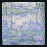 Claude Monet Water Lilies Französische Impressioni Steinuntersetzer<br><div class="desc">Claude Monet Water Lilies ist ein französischer Impressionist Art Water Lilies (oder Nympheas),  eine Serie von ca. 250 Ölgemälden des französischen Impressionisten Claude Monet. Die Bilder zeigen Monets Blumengarten in Giverny.</div>
