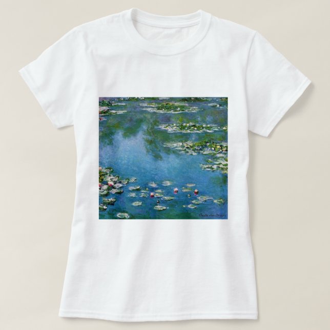Claude Monet Water Lilies Gallery T-Shirt (Design vorne)