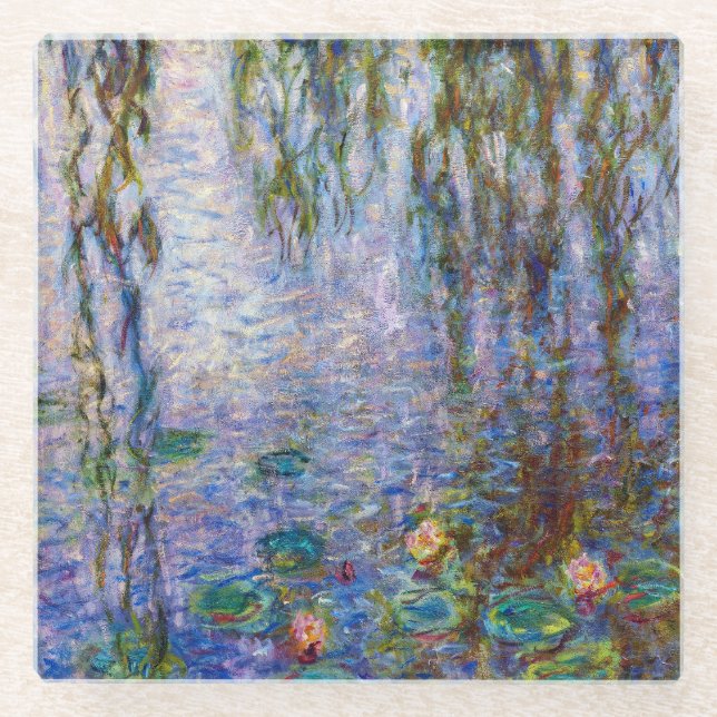 Claude Monet - Water Lilies Glasuntersetzer (Vorderseite)