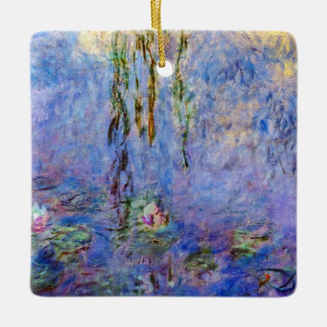 Claude Monet - Water Lilies Keramikornament (Vorderseite)