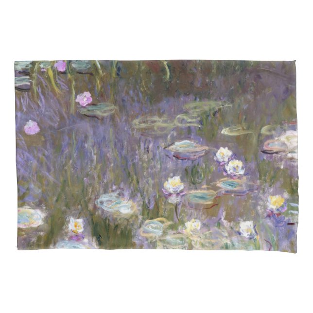Claude Monet-Water Lilies Kissenbezug (Vorderseite-Links)