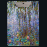 Claude Monet - Water Lilies Klemmbrett<br><div class="desc">Water Lilies / Nympheas von Claude Monet 1916-1919</div>