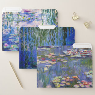 Claude Monet Water Lilies Masterstückauswahl Papiermappe