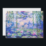 Claude Monet - Water Lilies / Nympheas 1919 Dankeskarte<br><div class="desc">Water Lilies / Nympheas (W.1852) - Claude Monet,  Oil on Leinwand,  1916-1919</div>