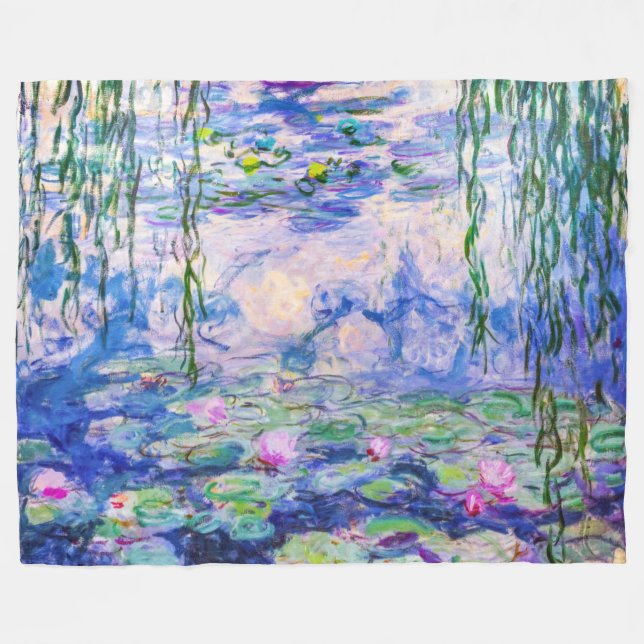 Claude Monet - Water Lilies / Nympheas 1919 Fleecedecke (Vorderseite (Horizontal))