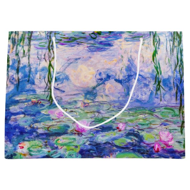 Claude Monet - Water Lilies / Nympheas 1919 Große Geschenktüte (Vorderseite)