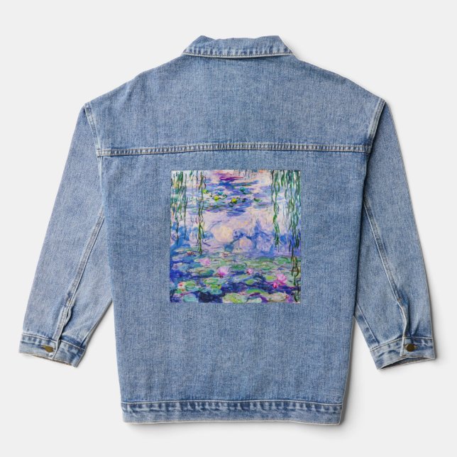Claude Monet - Water Lilies / Nympheas 1919 Jeansjacke (Rückseite)