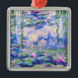 Claude Monet - Water Lilies / Nympheas 1919 Ornament Aus Metall<br><div class="desc">Water Lilies / Nympheas (W.1852) - Claude Monet,  Oil on Leinwand,  1916-1919</div>