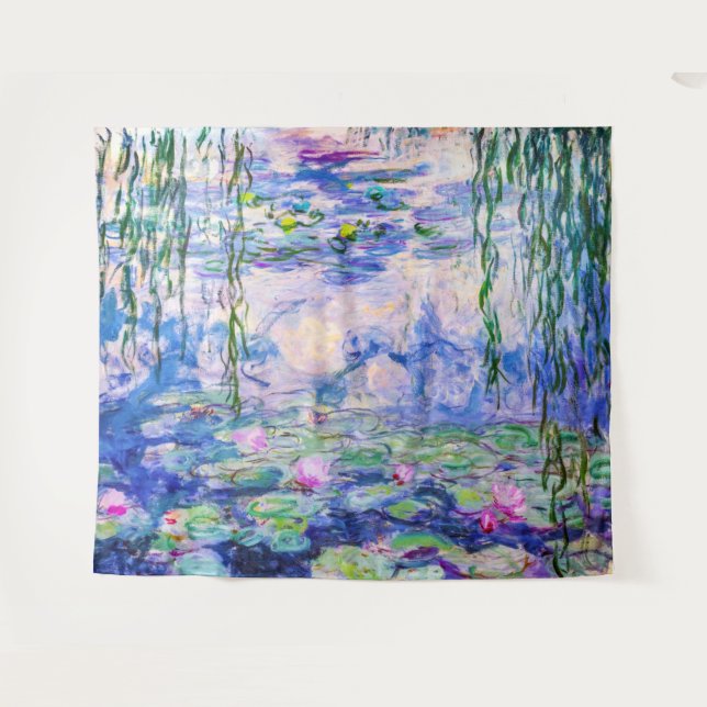 Claude Monet - Water Lilies / Nympheas 1919 Wandteppich (Vorderseite (Horizontal))