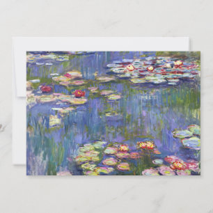 Claude Monet - Water Lilies / Nympheas Einladung