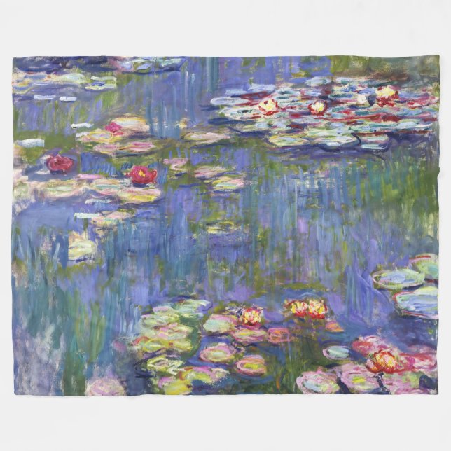 Claude Monet - Water Lilies / Nympheas Fleecedecke (Vorderseite (Horizontal))