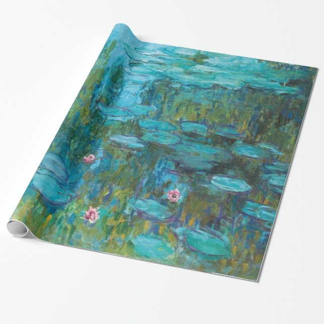 Claude Monet Water Lilies Nymphéas Gallery Geschenkpapier (Ungerollt)