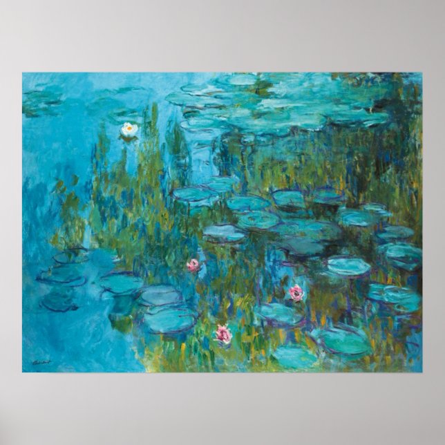 Claude Monet Water Lilies Nymphéas Gallery Poster (Vorne)