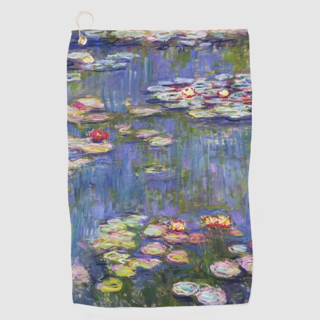 Claude Monet - Water Lilies / Nympheas Golfhandtuch (Vorderseite)
