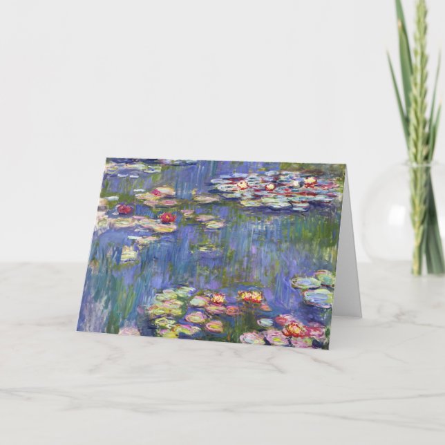 Claude Monet - Water Lilies / Nympheas Karte (Vorderseite)