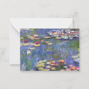Claude Monet - Water Lilies / Nympheas Mitteilungskarte
