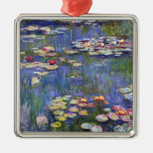 Claude Monet - Water Lilies / Nympheas Ornament Aus Metall