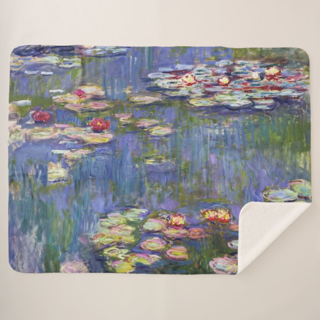 Claude Monet - Water Lilies / Nympheas Sherpadecke (Vorderseite (Horizontal))