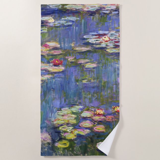 Claude Monet - Water Lilies / Nympheas Strandtuch (Vorderseite)