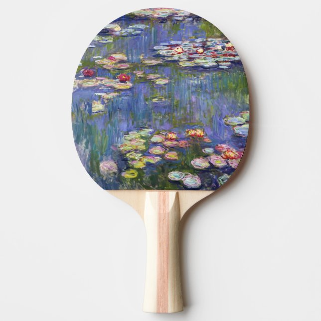 Claude Monet - Water Lilies / Nympheas Tischtennis Schläger (Vorderseite)