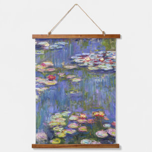 Claude Monet - Water Lilies / Nympheas Wandteppich Mit Holzrahmen