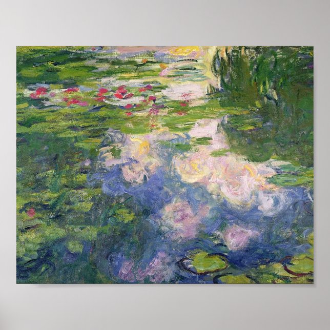 Claude Monet Water Lilies Painting Poster (Vorne)