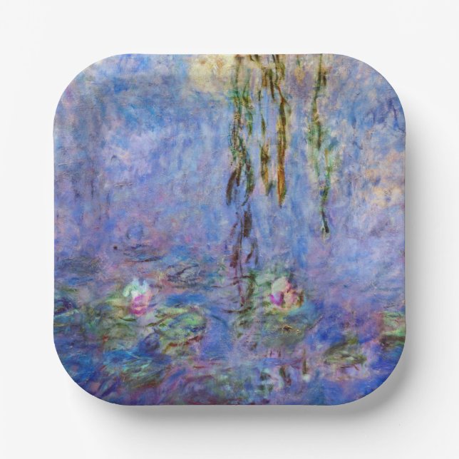 Claude Monet - Water Lilies Pappteller (Vorderseite)