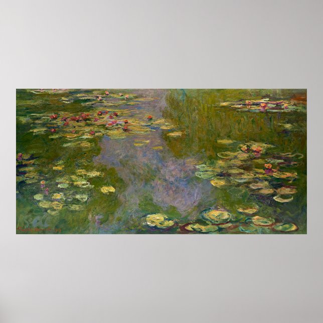 Claude Monet Water Lilies Poster (Vorne)