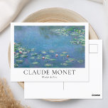 Claude Monet Water Lilies Postkarte<br><div class="desc">Postkarte mit Claude Monet Water Lilies Vintage Blumenmalerei.</div>