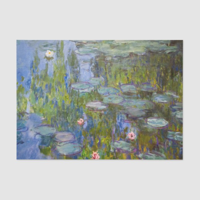 Claude Monet Water Lilies Seidenpapier (Vorderseite)