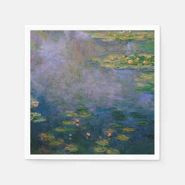 Claude Monet - Water Lilies Serviette (Vorderseite)