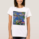 Claude Monet Water Lilies T-Shirt<br><div class="desc">Water Lilies von Claude Monet im Jahr 1916 gemalt.</div>