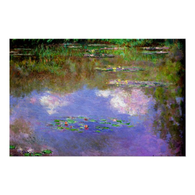 Claude Monet - Water-Lilies, The Clouds, Poster (Vorderseite)